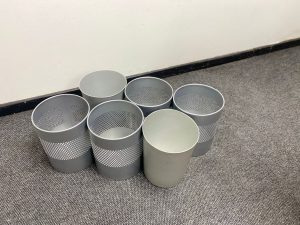 Silver Office Bin