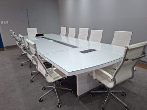 Oga Boardroom Table With Glass Top 4200mm x 1600mm