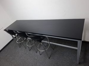 Bar Table 2400mm x 770mm x 1100mmH (Black)